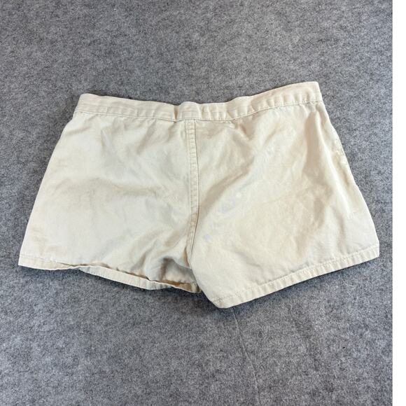VINTAGE SO GSJC Shorts Womens Size 9 Beige Twill Low Rise Y2K Summer Streetwear - Picture 2 of 5